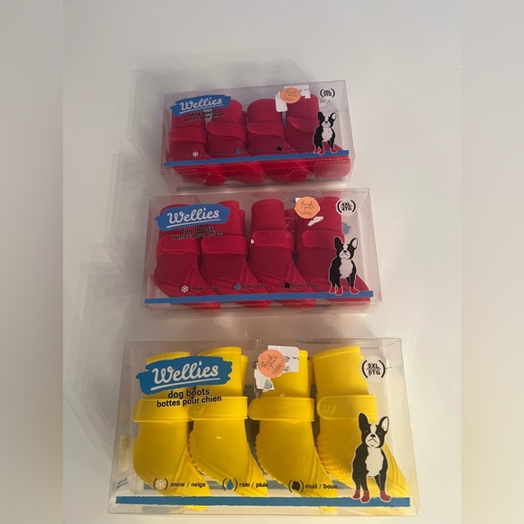 Wellies Dog Boots for Snow,Rain and Mud 3 sizes Available New in box - Picture 5 of 6